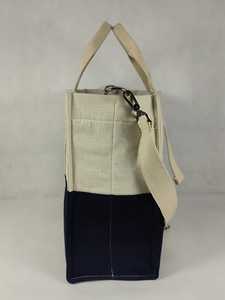 ORKID Canvas <b>Tote</b> <b>Bag</b> Two Tone Shopping Carry <b>with</b> <b>Shoulder</b> <b>Strap</b> Custom Logo for Supermarket/Groceries & Daily Retail Use - Product Image 3