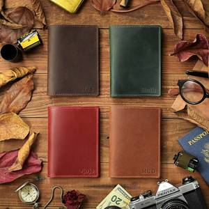 New Genuine Leather <b>Passport</b> Holder Luxury Travel <b>Wallet</b> Full Grain Leather <b>Passport</b> Cover Bulk Wholesale Manufacturer LPH-0301 - Product Image 4