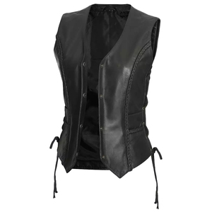 Guantes de cuero para hombre, de invierno, cálidos, con cierre de cremallera, forro de malla, piel de oveja auténtica, piel de vaca, transpirables, para motocicleta - Product Image 3