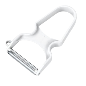 Pelador de Verduras en Forma de Y, Blanco, de Acero Inoxidable, con Cuchilla Afilada y Agarre Ergonómico, Utensilio de Cocina para Pelar Patatas, Zanahorias, Pepinos y Frutas - Product Image 5