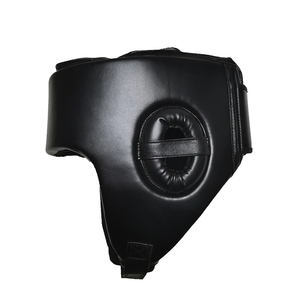 Casque de boxe en cuir PU, protection de la tête, fermeture réglable à scratch, unisexe, adulte, résistant aux chocs - Product Image 4