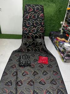 Ensemble Dirac Somalien Maqbal Imprimé en Velours Jacquard 100% Polyester, Robe pour Filles Anti-rétrécissement Taille Moyenne - Vente Chaude - Product Image 3