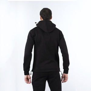 Unisex Custom Logo Cotton Training <b>Jogger</b> <b>Set</b> <b>Plus</b> <b>Size</b> Solid Black Fleece Sweat Suits Winter Brand Tracksuits Men Women - Product Image 4