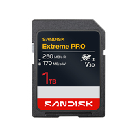 Extreme Pro 1TB SDXC UHS-I V30 250MB/s Lectura 170MB/s Escritura Plástico para SDSDXXJ-1T00-GSCIN para Cámara