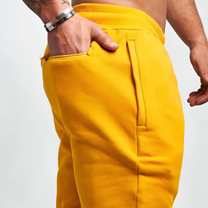 Shorts de sport décontractés pour hommes en coton et polyester, avec logo sur le devant, séchage rapide, shorts en molleton pour hommes - Product Image 6
