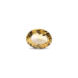 Loose Citrine Gemstone 13.5 Carat Oval Cabochon for Fine Jewelry - Product Image 1