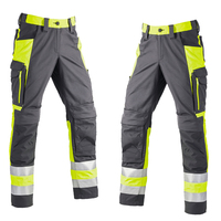 Pantalones de Seguridad de Trabajo Personalizados de Alta Visibilidad, Impermeables, Reflectantes, de Secado Rápido, de Poliéster, Unisex, con Detección de Agujas, Tallas Grandes, OEM