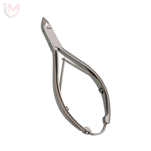 Cuticle Nipper 11 cm, <b>Box</b> Joint, D/Spring with <b>Lock</b> Stainless Steel Nail Nipper 12.5MM Flat Blade Sharp Tip OEM Wholesale - Product Image 1