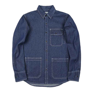 Premium Quality Men's <b>Black</b> <b>White</b> <b>Striped</b> Denim <b>Shirt</b> Long Sleeve Turn-down Collar Casual Button Up with Pockets 2026 - Product Image 4