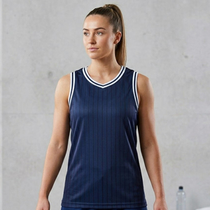 Camisetas de Baloncesto para Mujer, Fabricante de Ropa Deportiva Personalizada, Camisetas de Baloncesto sin Mangas para Mujer, Camiseta de Baloncesto con Cuello en V para Dama - Product Image 1