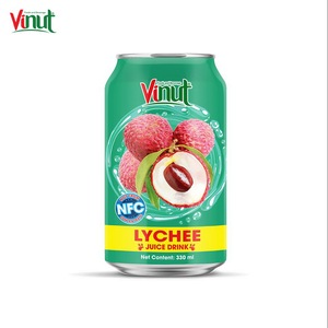 Boisson au jus de litchi en conserve 330 ml, fabricant de boissons aux fruits mélangés OEM ODM sous marque privée - Product Image 1