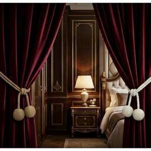 Metal Curtain <b>Tieback</b> Wall Mounted Holdback <b>Hooks</b> Decorative Modern Curtain Accessories for Drapes Window Home Interior Style - Product Image 2