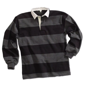 Maillot de rugby décontracté personnalisé de haute qualité pour homme, à manches longues, avec col, 100 % coton, écologique et respirant, vêtement de sport - Product Image 4