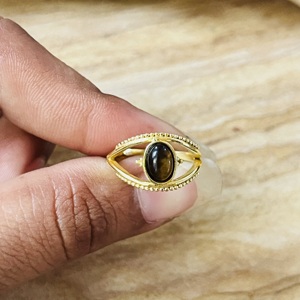 Unique Design Vintage Tiger Eye Brass <b>Ring</b> Gold Plated Bedded Tribal Handmade <b>Ring</b> <b>Statement</b> Trendy Wholesale <b>Ring</b> For Women - Product Image 6