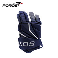 Gants de hockey POROS BBS1 PRO JR avec système de blocage du pouce en 3 parties, mousse EVA et coque en PE |   Confort et Fraîcheur Premium
