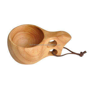 Taza de madera de acacia tazas de agua al por mayor precio barato mejor venta de vasos de madera natural cero residuos - Product Image 5