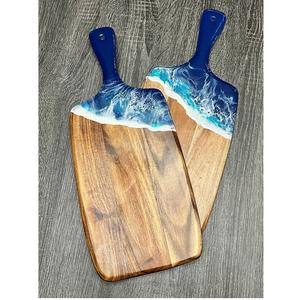 Tabla de Cortar de Resina y Madera de Primera Calidad, Duradera, Color Azul Claro, Apta para Lavavajillas, Excelente Compatibilidad para Uso Doméstico y Comercial - Product Image 2