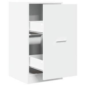 Armoire d'apothicaire de taille moyenne en bois d'ingénierie blanc pour salon - Product Image 2