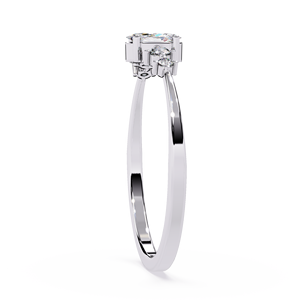 Anillo de compromiso de diamantes cultivados en laboratorio con certificado IGI de Loista Jewels, anillo de oro con diamantes cultivados en laboratorio para mujer, joyas finas. - Product Image 3