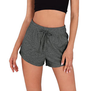 Shorts de Felpa Francesa para Mujer, Suaves y Cómodos, Casuales, con Cordón Ajustable, Cintura Alta, Corte Holgado, Antiencogimiento - Product Image 1