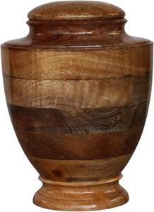 Urna Funeraria de Madera Majestuosa para Cenizas, con Cierre Decorativo Refinado y Acabado de Textura de Madera Natural Rica - Product Image 3