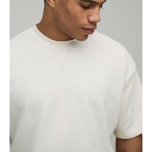 T-shirt Homme Personnalisé en Coton Lourd 100% Coton, Taille US, Style Décontracté Streetwear, Respirant, avec Logo Imprimé en Relief, Coupe Ample - Product Image 6