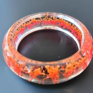 Bracelet en résine haut de gamme, léger et confortable à porter, artistique et élégant, couleur personnalisée, fait main, artisanat, Fête des Mères - Product Image 5