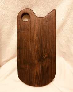 Planche à découper carrée en bois avec poignée ronde, élégante et de qualité supérieure, pour fromages, fruits et apéritifs - Product Image 2