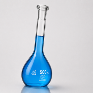 Verrerie de laboratoire OEM, flacon volumétrique de 500 ml avec bouchon PE étanche, conception haute précision - Product Image 6