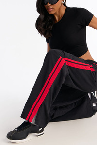 OEM Unisex Wide Leg Side Stripe Cargo Track Pants Casual Streetwear <b>Drawstring</b> <b>Trousers</b> OEM Private Label men's pants - Product Image 3