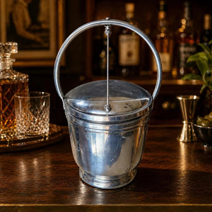 Premium Silver Plated <b>Ice</b> Bucket With Lid And Tongs Metal <b>Ice</b> Bucket Wholesale Supplier Double Walled Copper Wine <b>Cooler</b> Supply - Product Image 5