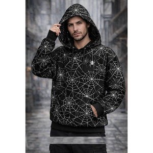 Sweat-shirt unisexe à thème araignée, en polaire écologique respirant, 350g, séchage rapide, imprimé par transfert thermique, streetwear personnalisé - Product Image 3