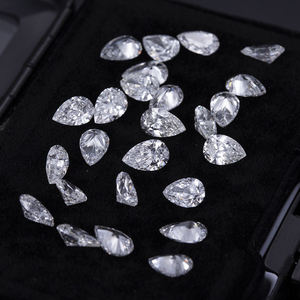 Diamant CVD de laboratoire taille poire, couleur D IGI, percé au laser, Icedjewelz pour la fabrication de bijoux - Product Image 4
