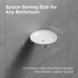 Support mural circulaire pour savon de salle de bain avec support métallique robuste, finition chromée moderne, pour la conservation du savon solide - Product Image 4