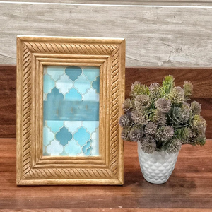 Marco de Fotos de Madera de Estilo Antiguo, Decoración Tradicional Hecha a Mano, Marco de Fotos de Madera Maciza Natural, Marco de Fotos de Madera de Diseño Ecológico - Product Image 6