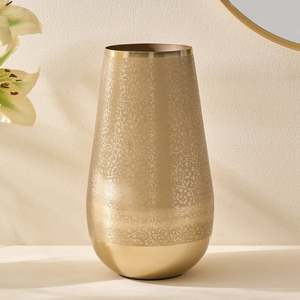 Vase à fleurs en laiton doré moderne fait main de luxe pour la maison, le salon, la table, les occasions de mariage - Product Image 3