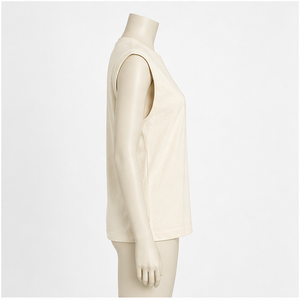 Haut d'été décontracté en coton à manches courtes pour femme - Product Image 3