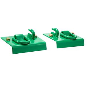 Gancio di traino forgiato in acciaio Grado 70, con piastra posteriore, compatibile con trattori, per ganci di traino da 5/16 pollici con anello di fissaggio, confezione da 2 - Product Image 1