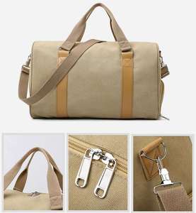 Bolsa de Lona Vintage PLAYER'S POINT con Cierre de Cremallera, Correa de Hombro Ajustable e Impermeable para Viajes - Product Image 1