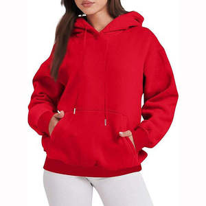 Vente en gros de sweats à capuche personnalisés pour femmes en molleton de coton brodé pour marques de skate, faible MOQ, usine de marque privée - Product Image 6