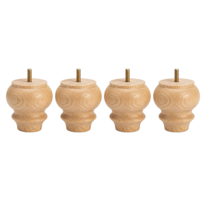 Patas de Muebles de Madera Maciza de Lujo, Modernas, para Sofás, Uso en Hoteles, Apartamentos e Interiores Comerciales - Product Image 1