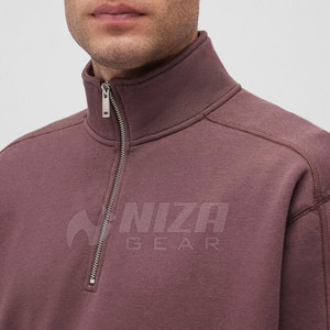 NIZA GEAR Veste d'hiver décontractée pour homme grande taille avec fermeture éclair quart de tour, séchage rapide, écologique, respirante, logo frontal, fabriquée au Pakistan - Product Image 3