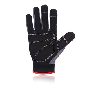 Yellow <b>Synthetic</b> <b>Leather</b> Work Gloves Abrasion Resistant Lightweight Safety Gloves Industrial Construction Utility Protective Glo - Product Image 3