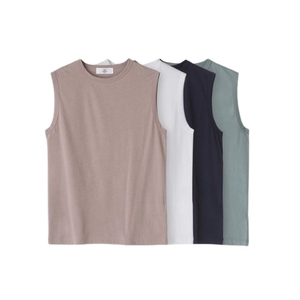 Débardeurs pour hommes en coton 100% à col rond - Product Image 6