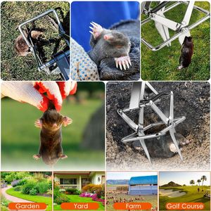 Potente trampa metálica impermeable para topos, fácil de instalar con eliminación instantánea y segura para mascotas en el jardín, de estado sólido para el control de ratones en primavera. - Product Image 5