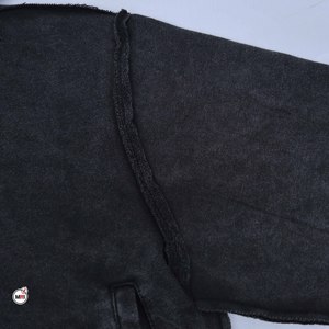 Hoodies courts pour femmes, couleur unie, manches longues, en coton tricoté, style décontracté pour l'automne, avec poches, finition délavée - Product Image 4