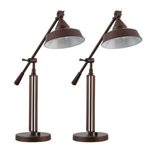 Lámpara de Mesa de Latón con Acabado Antiguo y Pantalla de Lino, Elegante Lámpara de Noche para Dormitorio - Product Image 6