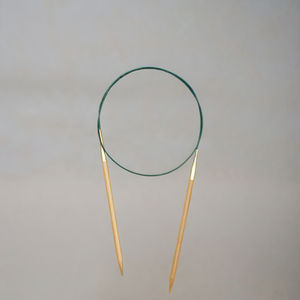 Aiguilles à tricoter circulaires sans résine Votre marque non interchangeable longue durée impression Aiguilles à tricoter en bois toutes tailles - Product Image 1