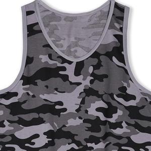 Men's Solid O-Neck Tank <b>Top</b> Sporty Eco-Friendly Quick Dry Breathable Woven 100% Polyester <b>Sequined</b> Digital Print <b>Plus</b> <b>Size</b> - Product Image 6