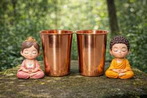 แก้วทองแดงแบบกำหนดเองรักษ์โลก ลายตอกแบบวินเทจ สำหรับมอสโกมิวล์ เบียร์ กาแฟ ใช้ในบ้าน งานฝีมือ MS - Product Image 4